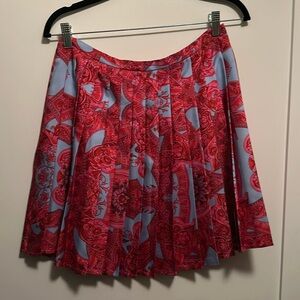 Versace silk pleated skirt